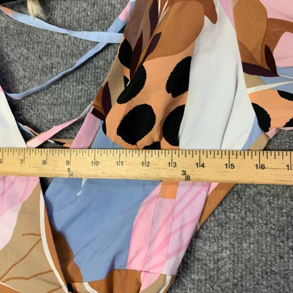 Anthropologie Hutch Bloom Wrap Midi Dress Size Small Open Lace Up Back - Picture 7 of 13